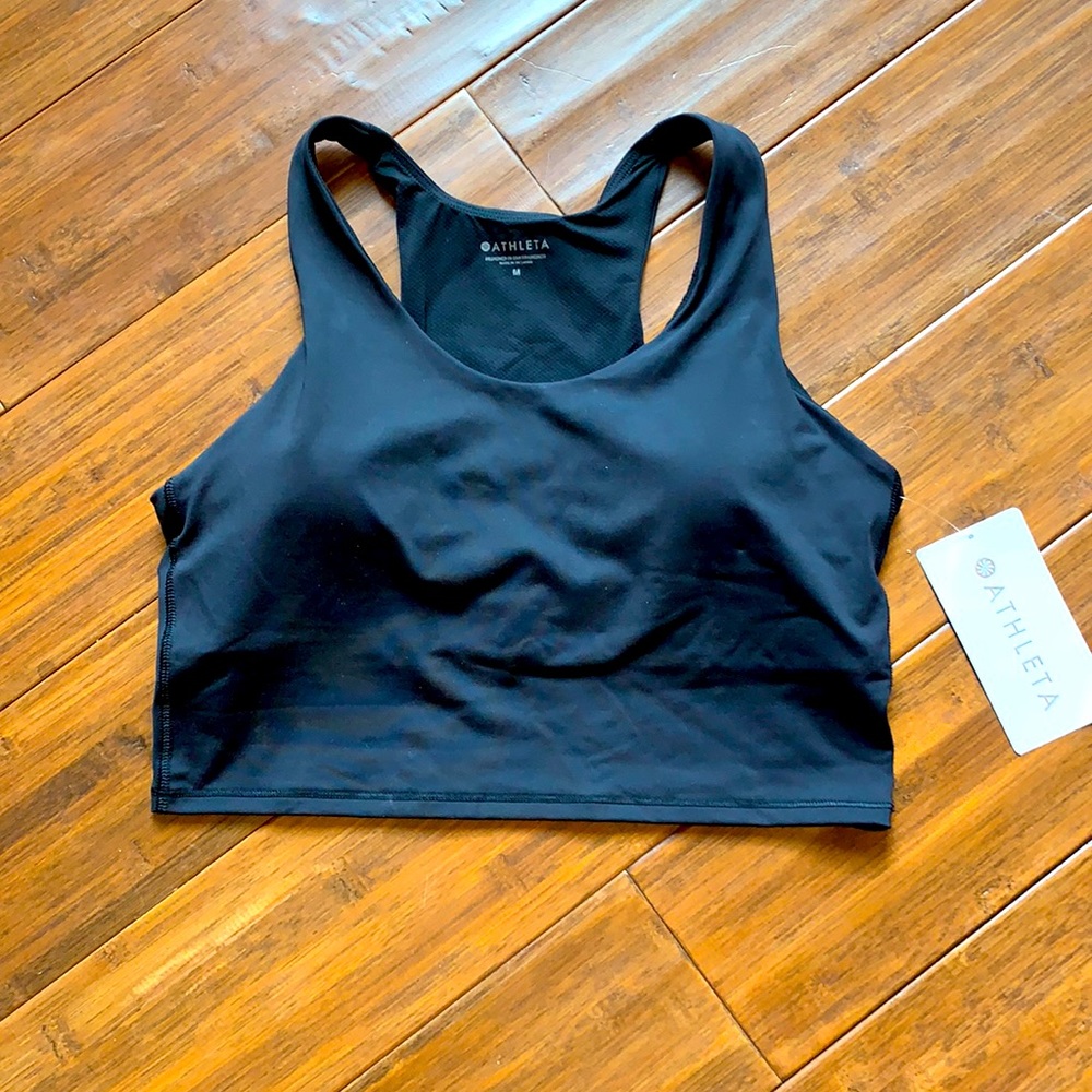Brand new black womens athleta crop top